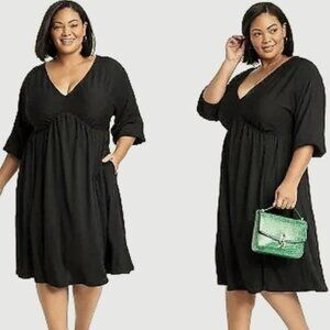 NWT 2X (20/22) Ava & Viv Empire Waist Dress